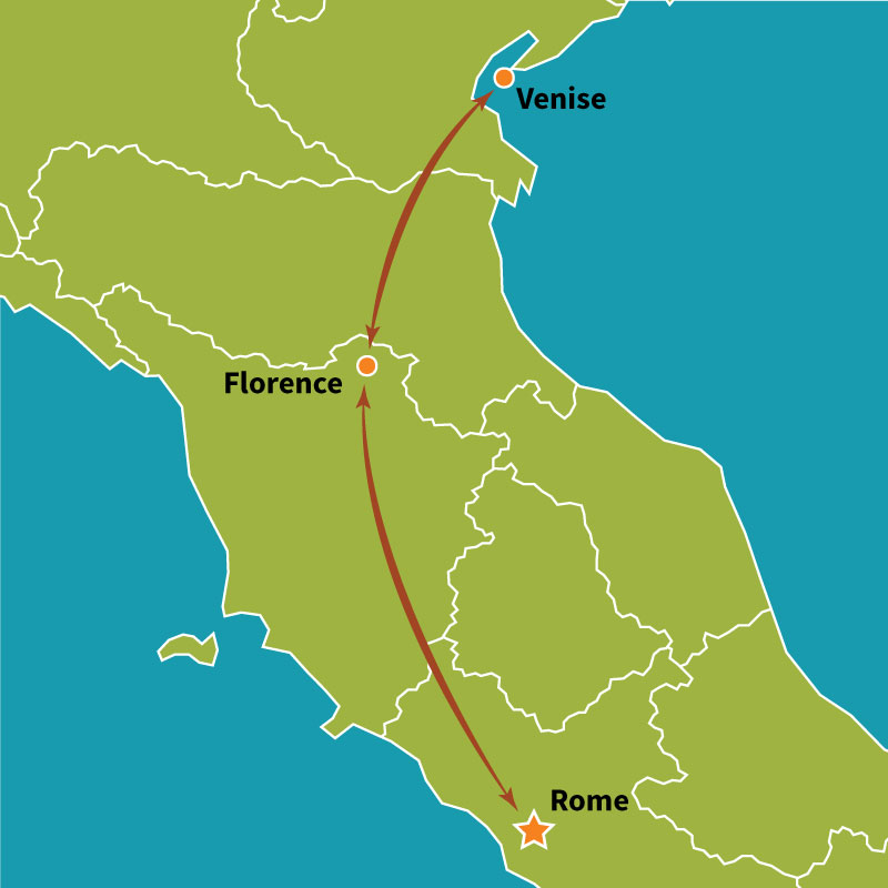 Carte Aventures ferroviaires italiennes