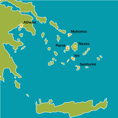 tour map greece idyllic escape