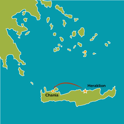 tour map greece island of zeus