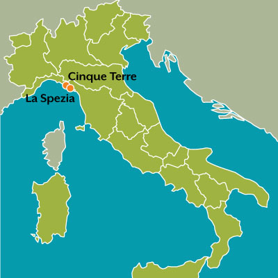 Tour Map Cinque Terre Romantic