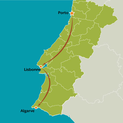 tour carte aventures ferroviaires au portugal