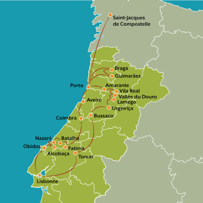 tour carte nord du portugal